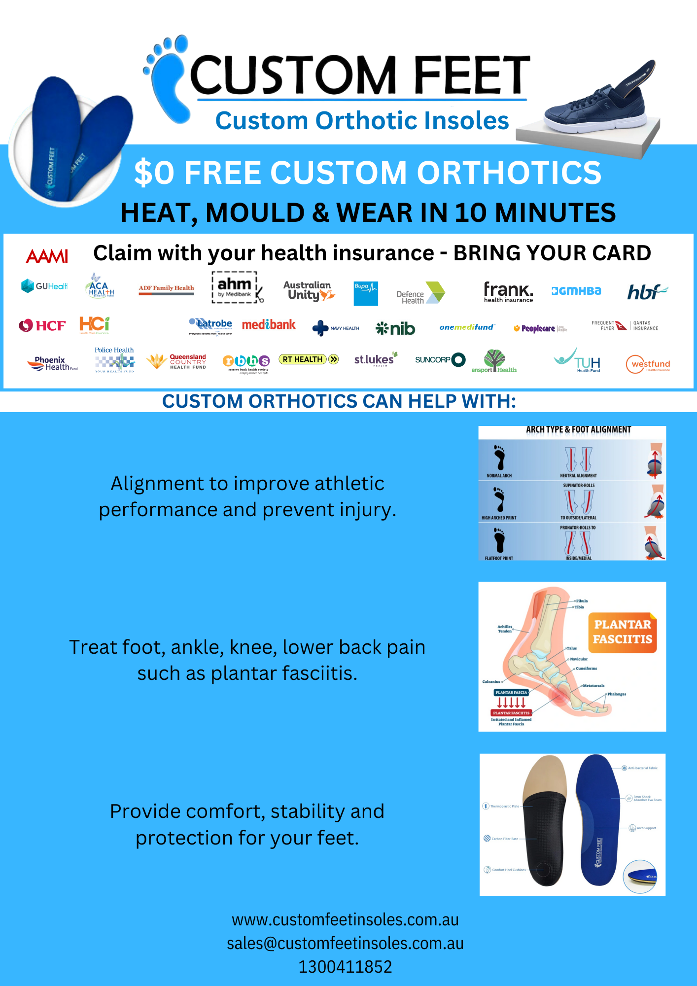 Gap-FREE Custom Moulded Orthotics