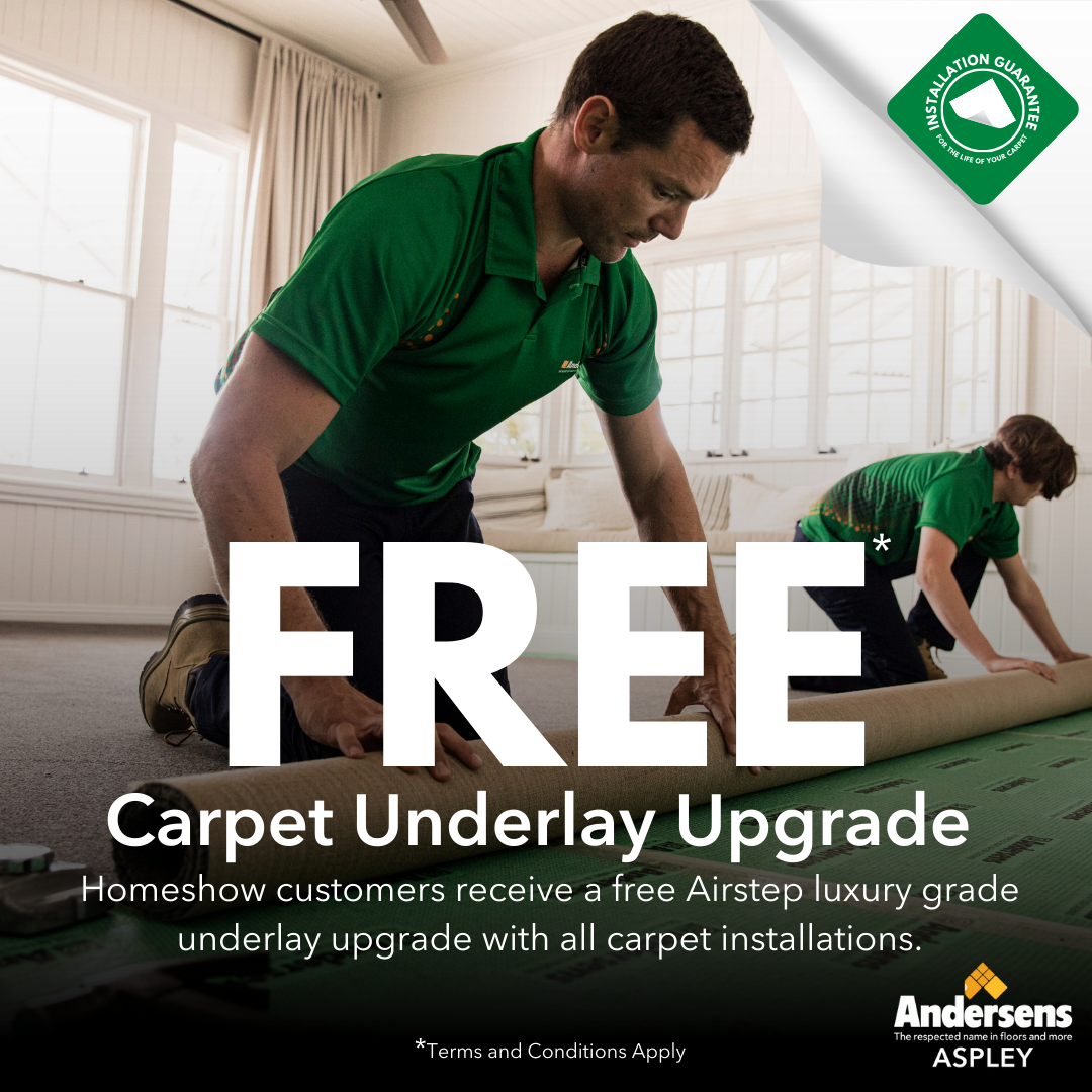 Free Carpet Luxury Underlay Upgrade!